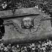 Inveraray, Kilmalieu Burial Ground,
View of fragment of monument with winged soul.