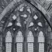 Iona, Iona Abbey, interior.
View of East window of choir showing tracery.