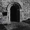 Iona, St Oran's Chapel.
View of entrance doorway.