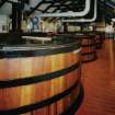 Bowmore Distillery
Interior view of tun room showing wooden washbacks