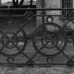 Detail of cast iron railings
