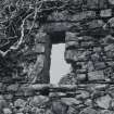Castle, Finlaggan, Islay.
Detail of window in Building C.