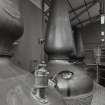 Jura Distillery
Interior view within still house showing the four steam-heated copper pot stills