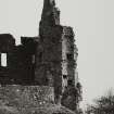 Kilchurn Castle.
View of remains of North-West tower from North.