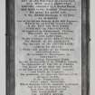 Kilchrenan Parish Church, McIntyre tablet.
General view of monument in South wall.