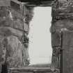 Keills Old Parish Church, interior.
Detail of window in South wall, West end.