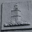 Lismore, Eilean Musdile, Lighthouse.
View of lantern showing decorative cast iron panel.