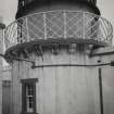 Mull of Kintyre Lighthouse.
Base of tower and corbelling from courtyard.