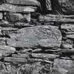 Luing, Kilchattan Church.
Detail of incised stone on South wall.