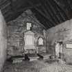 Mull, Laggan, Caibeal Mheomhair Chapel, interior.
General view from East.