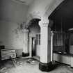 Lochgilphead, Bishopston Road, West Church, interior.
View showing section of arcade.