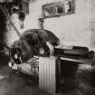 Redhouses Woolen Mill, Islay.
Detail of teasing machine or 'willey'.