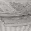 Mull, Pennyghael House, interior.
View of ground floor staircase hall showing detail of cornice.