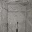 Mull, Pennyghael House, interior.
View of ground floor corridor showing detail of blocked window.