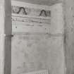 Mull, Pennyghael House, interior.
View of ground floor corridor showing detail of blocked window.