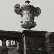 Mull, Torosay Castle. 
Detail of ornamental urn.