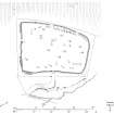 Publication drawing. Ellary, Cladh a' Bhile burial ground, site plan.