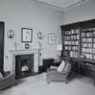 Mull, Torosay Castle, interior.
View of ground floor library from East.