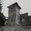 Mull, Torosay Castle, Steading and Stables.
View of tower from South South East.