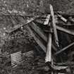 Mull, Pennyghael, steading.
View of roof timbers showing bankbarn.