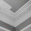 Oban, Dalriach Road, Maternity Hospital, interior.
Detail of cornice. A design of scrolling vines, palmettes and rosettes divided by mouldings.