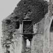 Tarbert, Tarbert Castle, interior.
View of North-West wall of tower house.