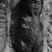 Taynuilt, Muckairn Church.
Detail of sheelagh-na-gigh at West end of South wall.