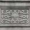 South-East facade.
Detail of specimen strapwork panel.