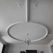 Interior.
Reception room. Detail of ceiling.