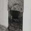Interior.
View of fireplace in entrance hall from South-East.
