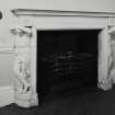 Carstairs House, interior.
Detail of fireplace in South-East room, ground floor.