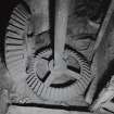 Interior.
Detail of bevel gears at base of upright shaft.