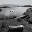 View of Lochan Eck from NW with "PETREL/PETROL" seat