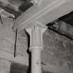 Interior - detail of column-head in basement