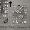 Interior
Detail of stained glass on North wall.