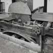 Interior
View of circular saw and bench.
