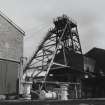 Highhouse Colliery. 
View of one of the two headframes. 
undated