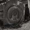 Detail of gravestone dated 1721.