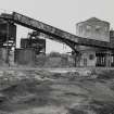 View from W showing covered conveyors and dispatch hoppers.