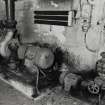 Interior.
View of electric pumps used for the coal washing solution (pumps located in W corner, ground floor of building)