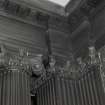 Dining room, detail of ionic columns and cornice