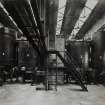 Photographic copy of Interior view showing part of Acids Department. Tentelew Sulphuric Acid Plant Units 3 and 4. Super heater. Heat Interchanger and Platinum Contact.