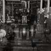 Interior.
View of steam powered circulating pumps.