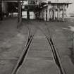 View of railway tracks and rail tanker dispatch bay.