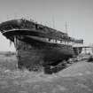 General view of ship on slipway from S