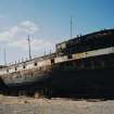 View from E of starboard side of ship