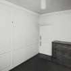 Interior.
View from NE of N corner room on first floor.