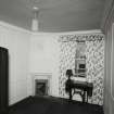 Interior.
View of N corner room on first floor.