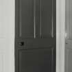 Interior.
Detail of door in staircase hall on first floor.