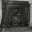 Interior.
Detail of fireplace in E room on second floor.